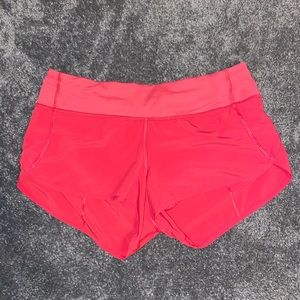 lululemon hot pink shorts